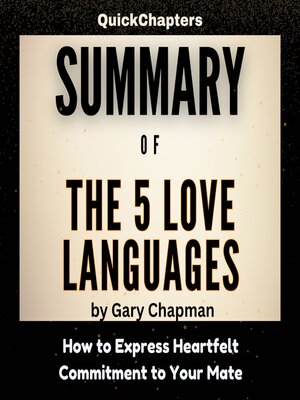 cover image of Summary of the 5 Love Languages